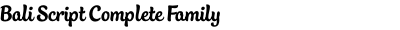 Bali Script Complete Family